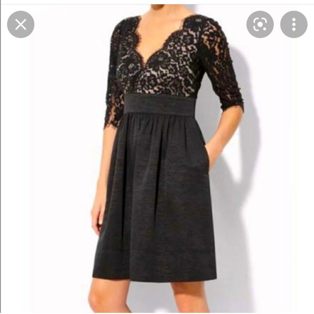Eliza J Black Lace Dress